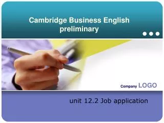 cambridge business english preliminary