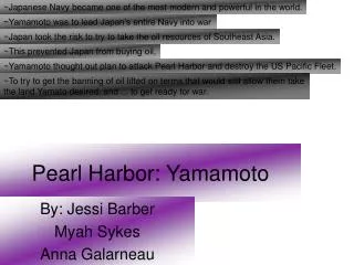 Pearl Harbor: Yamamoto