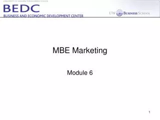 MBE Marketing