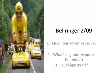 bellringer 2 09