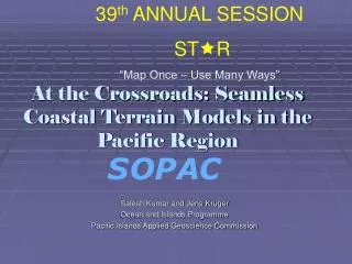 At the Crossroads: Seamless Coastal Terrain Models in the Pacific Region
