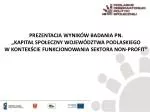 Cele badania - slide 1