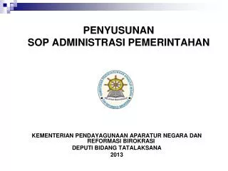 penyusunan sop administrasi pemerintahan