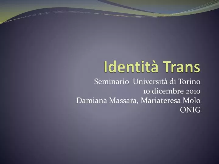 identit trans