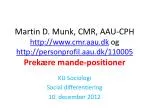 KU Sociologi Social differentiering 10. december 2012 - slide 1