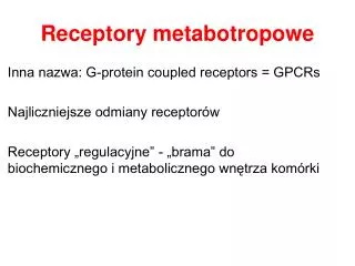 receptory metabotropowe