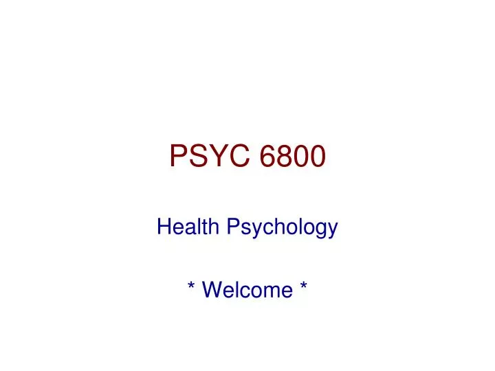 psyc 6800
