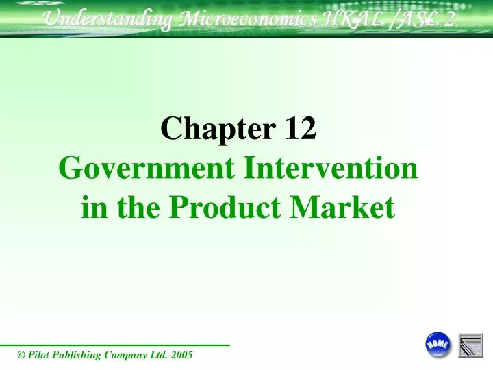chapter 12 government intervention in the product market