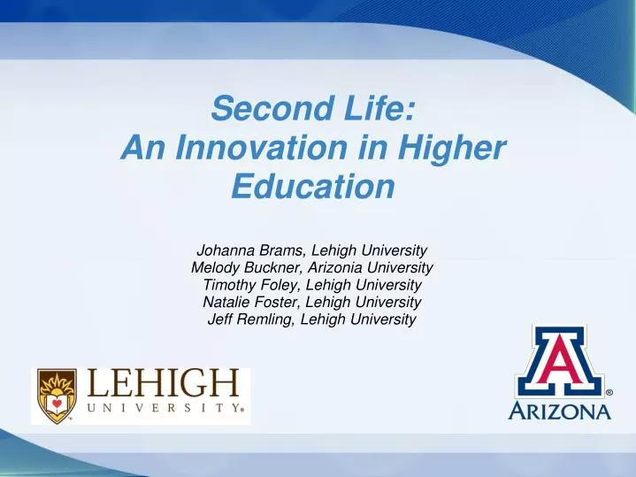 second life an innovation in higher education