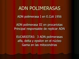 adn polimerasas