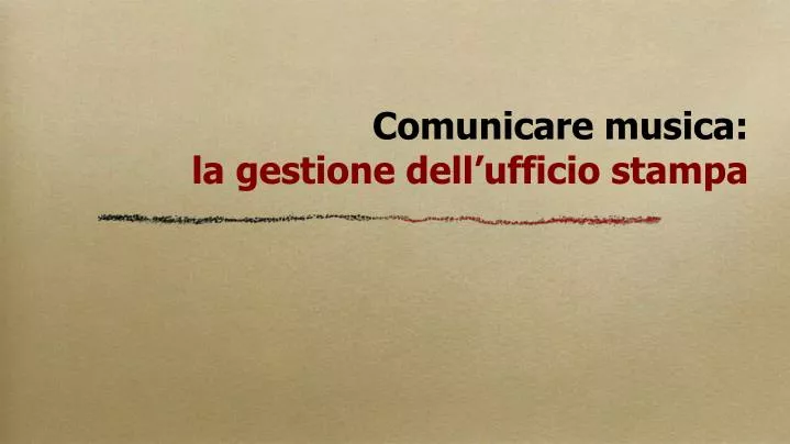 comunicare musica la gestione dell ufficio stampa