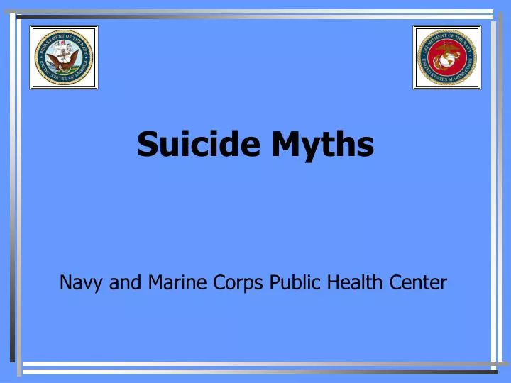 suicide myths