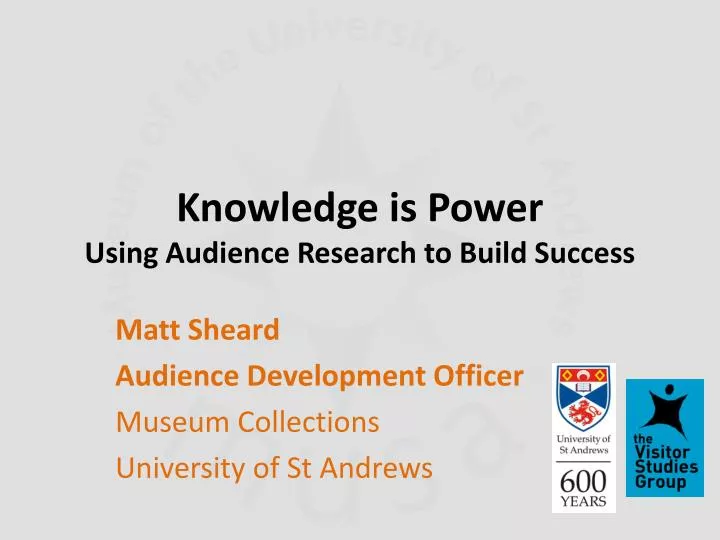 knowledge is power using audience research to build success