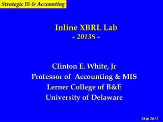 Inline XBRL Lab - 2013S -