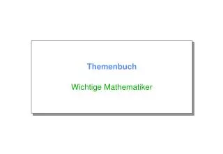 themenbuch wichtige mathematiker