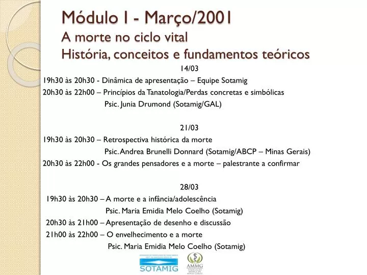 m dulo i mar o 2001 a morte no ciclo vital hist ria conceitos e fundamentos te ricos