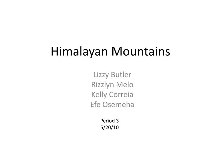himalayan mountains