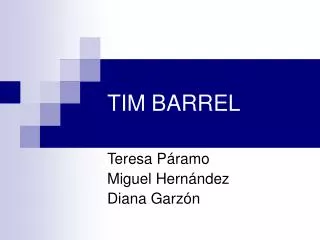 TIM BARREL