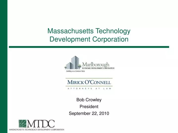 massachusetts technology development corporation
