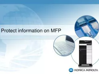 Protect information on MFP