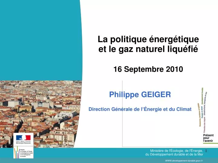 l a politique nerg tique et le gaz naturel liqu fi 16 septembre 2010