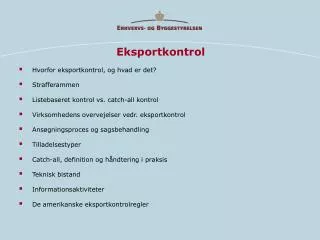 eksportkontrol