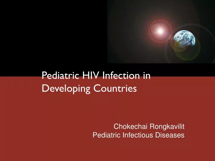 pediatric hiv infection in developing countries