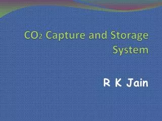 CO 2 Capture and Storage System