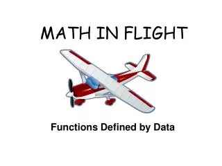 Functions Defined by Data