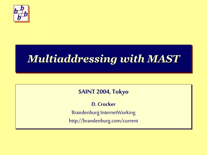 multiaddressing with mast