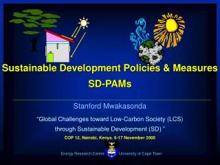 Sustainable Development Policies &amp; Measures SD-PAMs