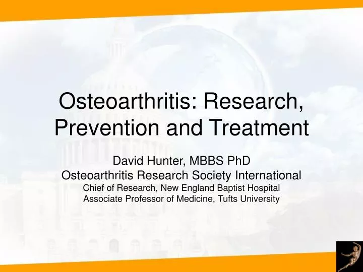 osteoarthritis research prevention and treatment