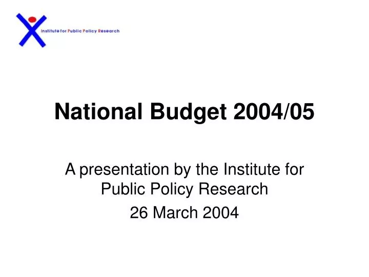 national budget 200 4 0 5
