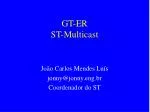 GT-ER ST-Multicast - slide 1