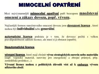 mimoceln opat en