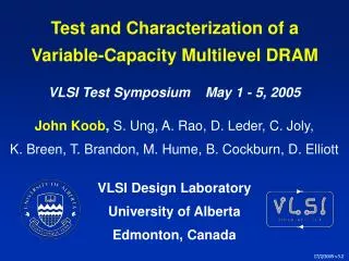 Test and Characterization of a Variable-Capacity Multilevel DRAM