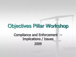 objectives pillar workshop