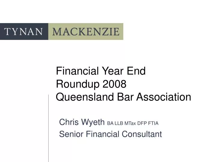 financial year end roundup 2008 queensland bar association