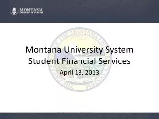 Montana University System Student Financial Services