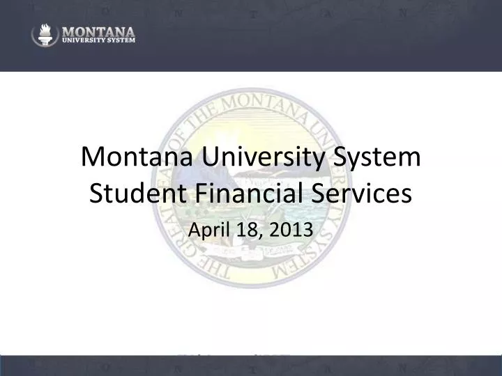 montana university system student financial services