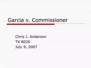 Garcia v. Commissioner