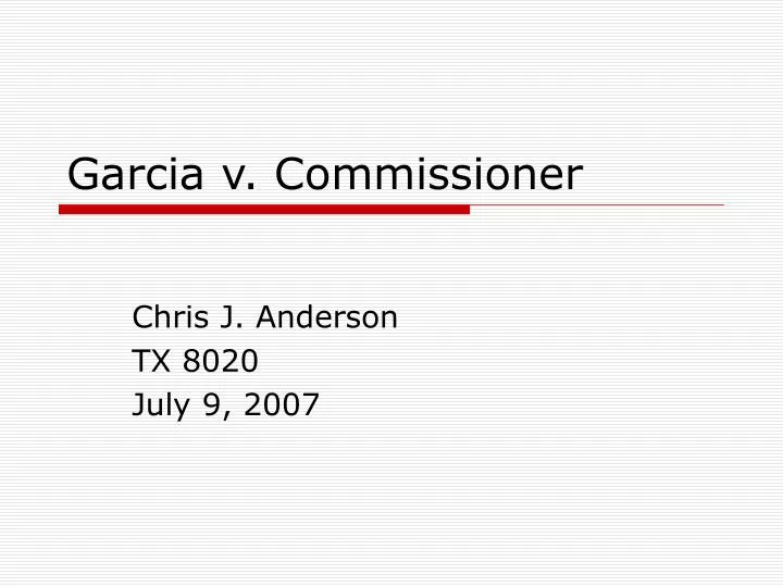 garcia v commissioner