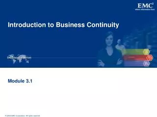 Introduction to Business Continuity