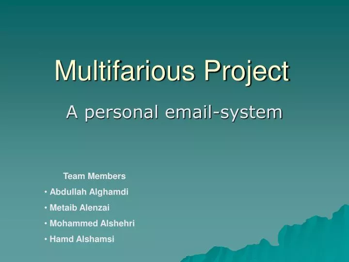 multifarious project