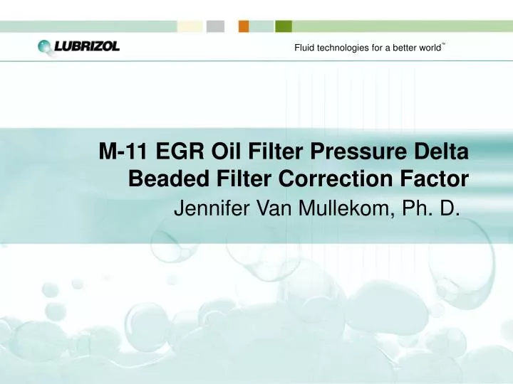 m 11 egr oil filter pressure delta beaded filter correction factor