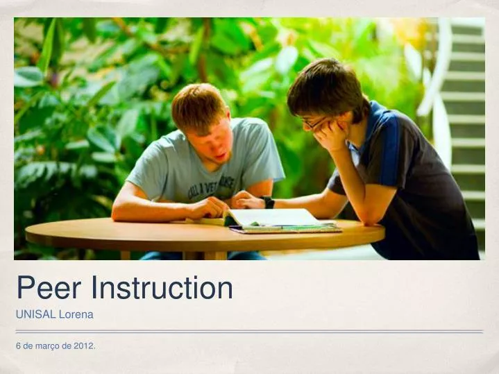 peer instruction