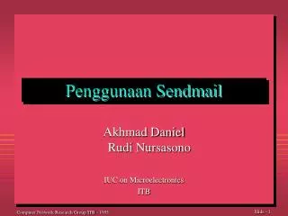 penggunaan sendmail