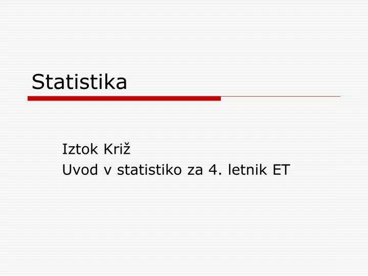 statistika