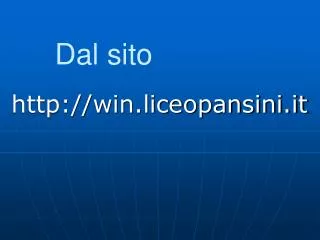 http win liceopansini it