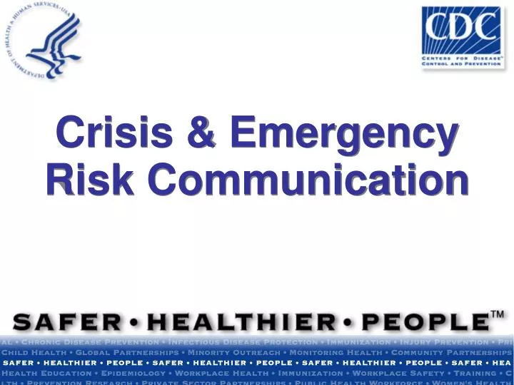 crisis emergency risk communication